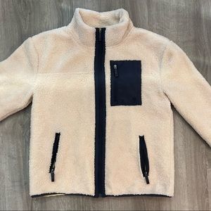 SoulCycle Cream Zip Sherpa